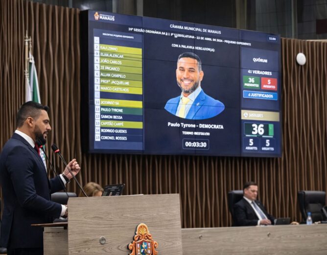Vereador Paulo Tyrone rebate declaração de Amom Mandel e critica atuação parlamentar do deputado